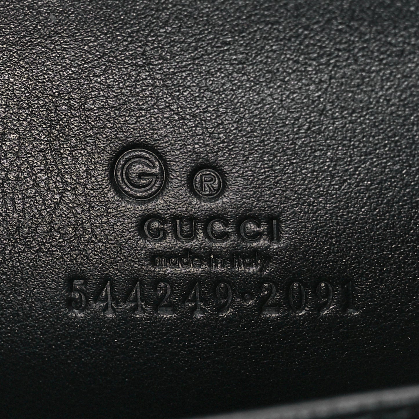 Microguccissima Zip Around Card Case Black