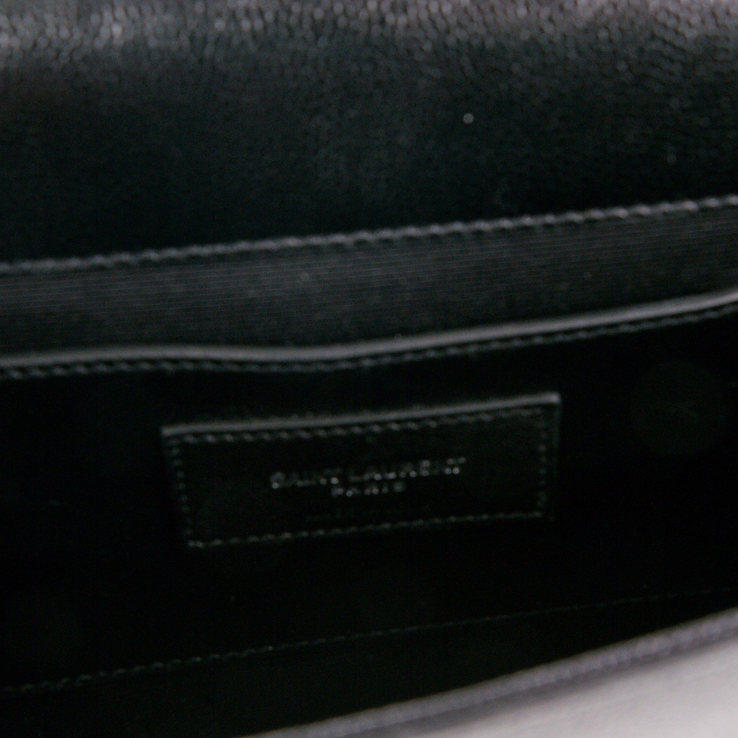 Saint Laurent Grain De Poudre Classic Monogram Clutch Nero Black 5 of 6