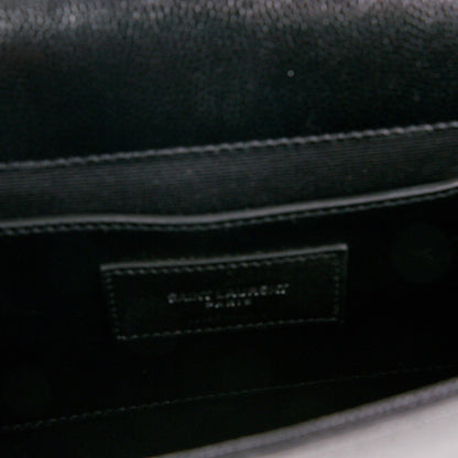 Saint Laurent Grain De Poudre Classic Monogram Clutch Nero Black 5 of 6