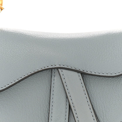Christian Dior Goatskin Micro Saddle Bag Cloud Blue 8 of 10