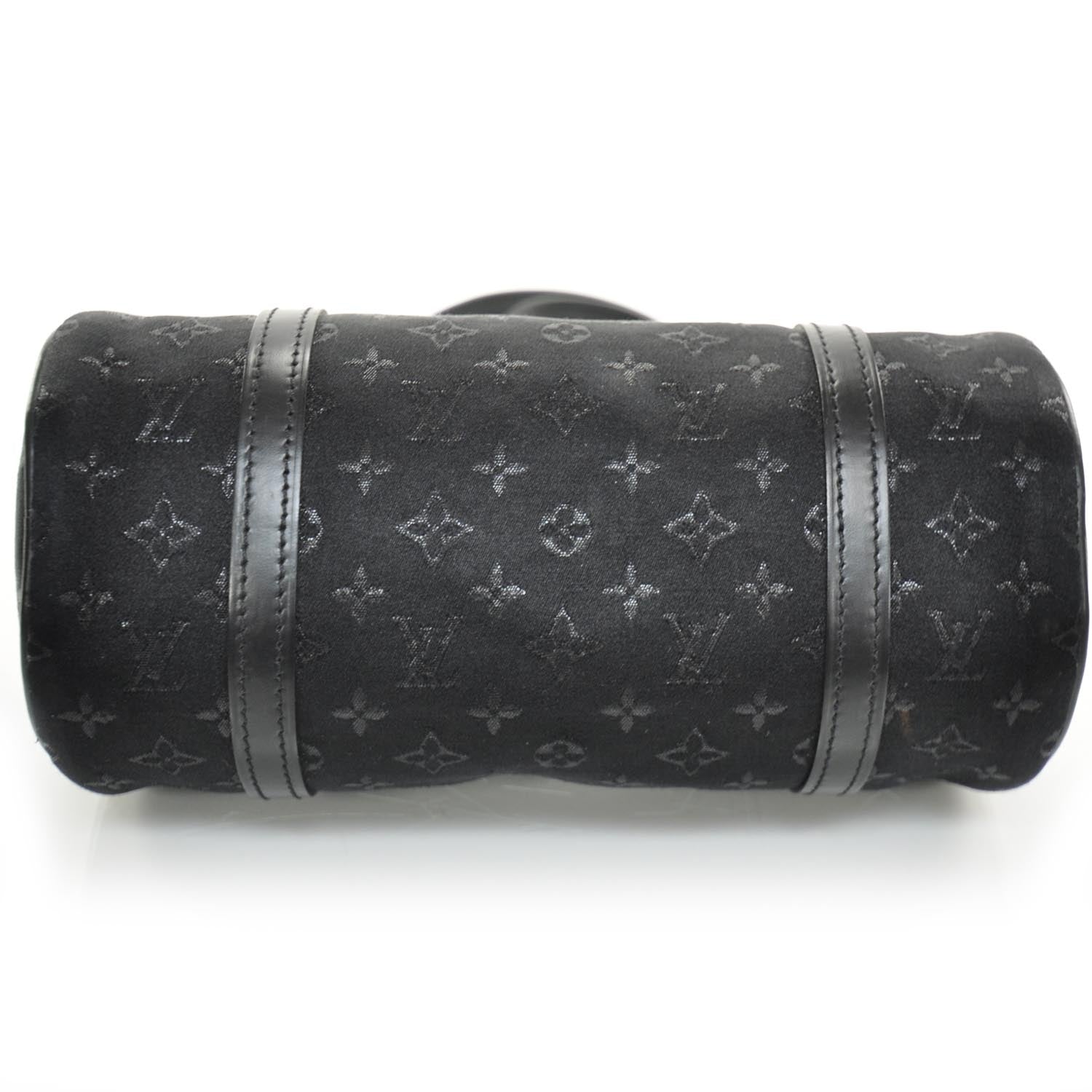 Louis Vuitton Satin Monogram Mini Papillon Black 4 of 9