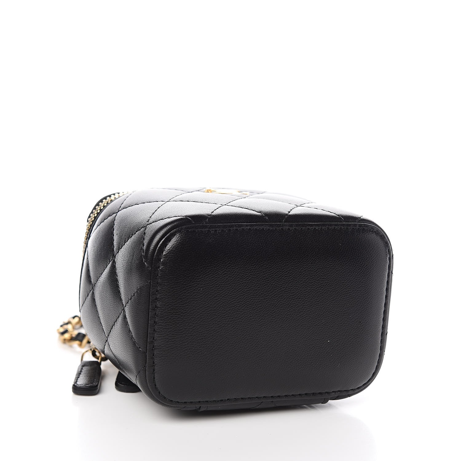 Chanel Lambskin Quilted Pearl Crush Box With Chain Black 4 of 10