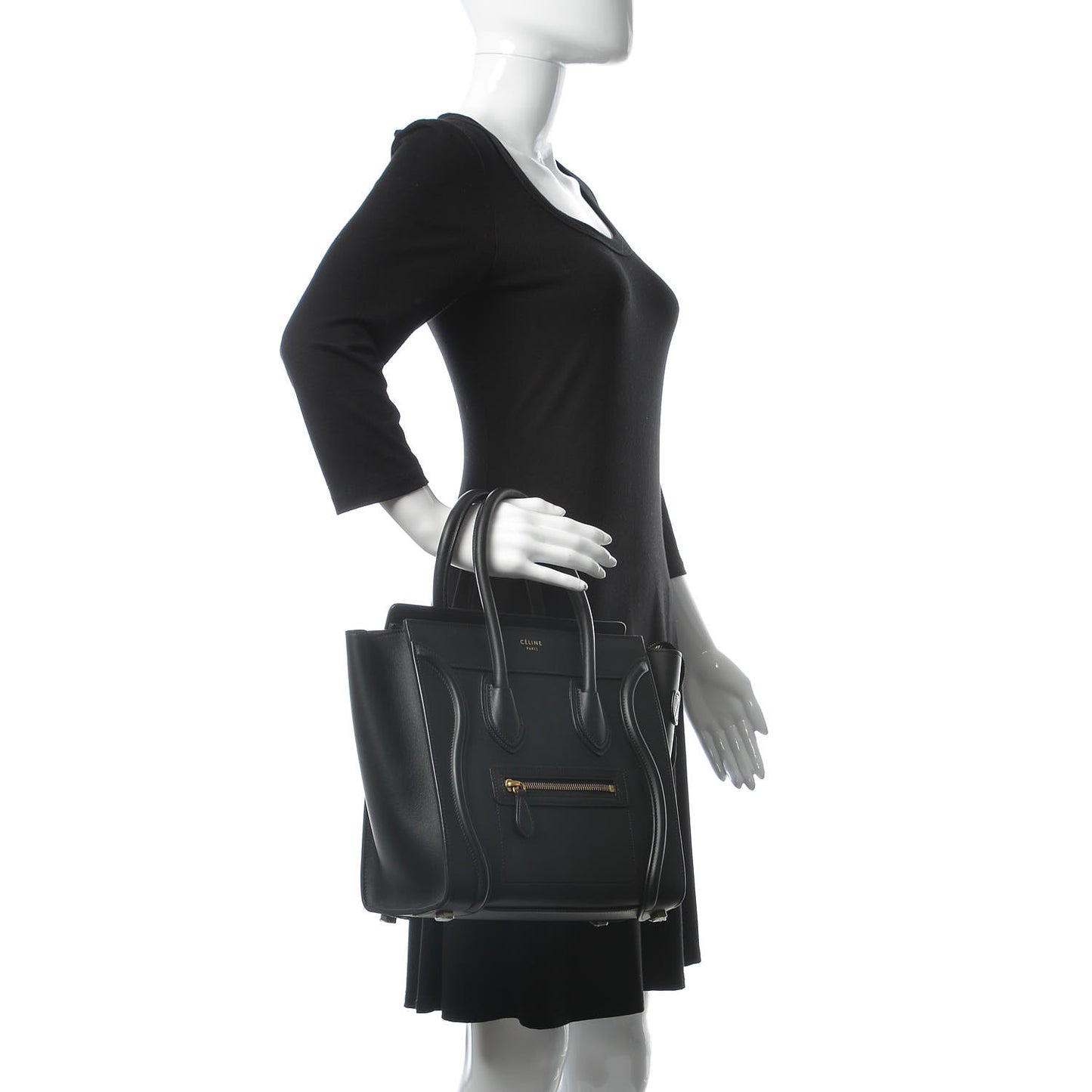 Smooth Calfskin Micro Luggage Black