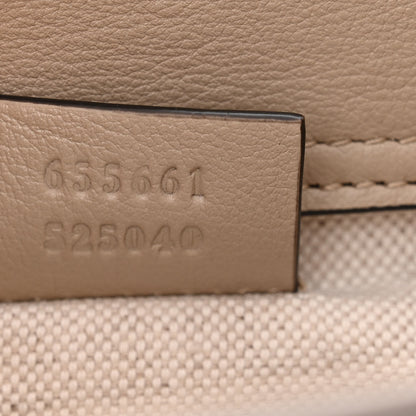 Gucci Wonka Grain Calfskin Mini Diana Tote Bag Oatmeal Vintage Green 7 of 10