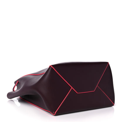 Celine Smooth Calfskin Small Tassel Cabas Phantom Burgundy Pink 4 of 14