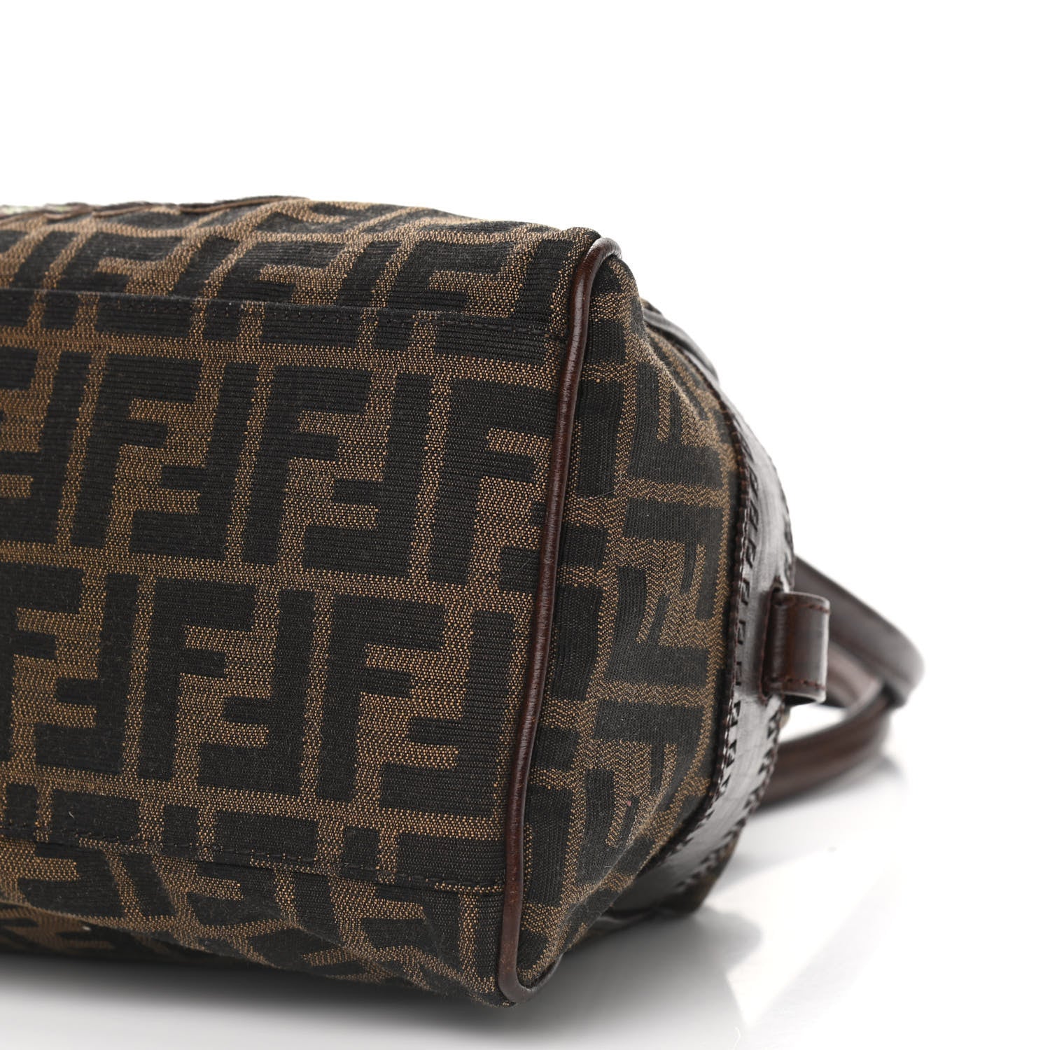 Fendi Zucca Snakeskin Squirrel Small Bag De Jour Tobacco 910204