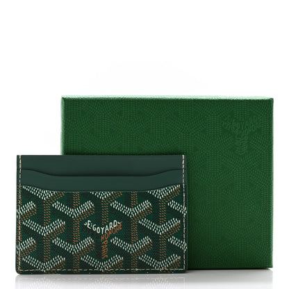 Goyard Goyardine Saint Sulpice Card Holder Green 8 of 8