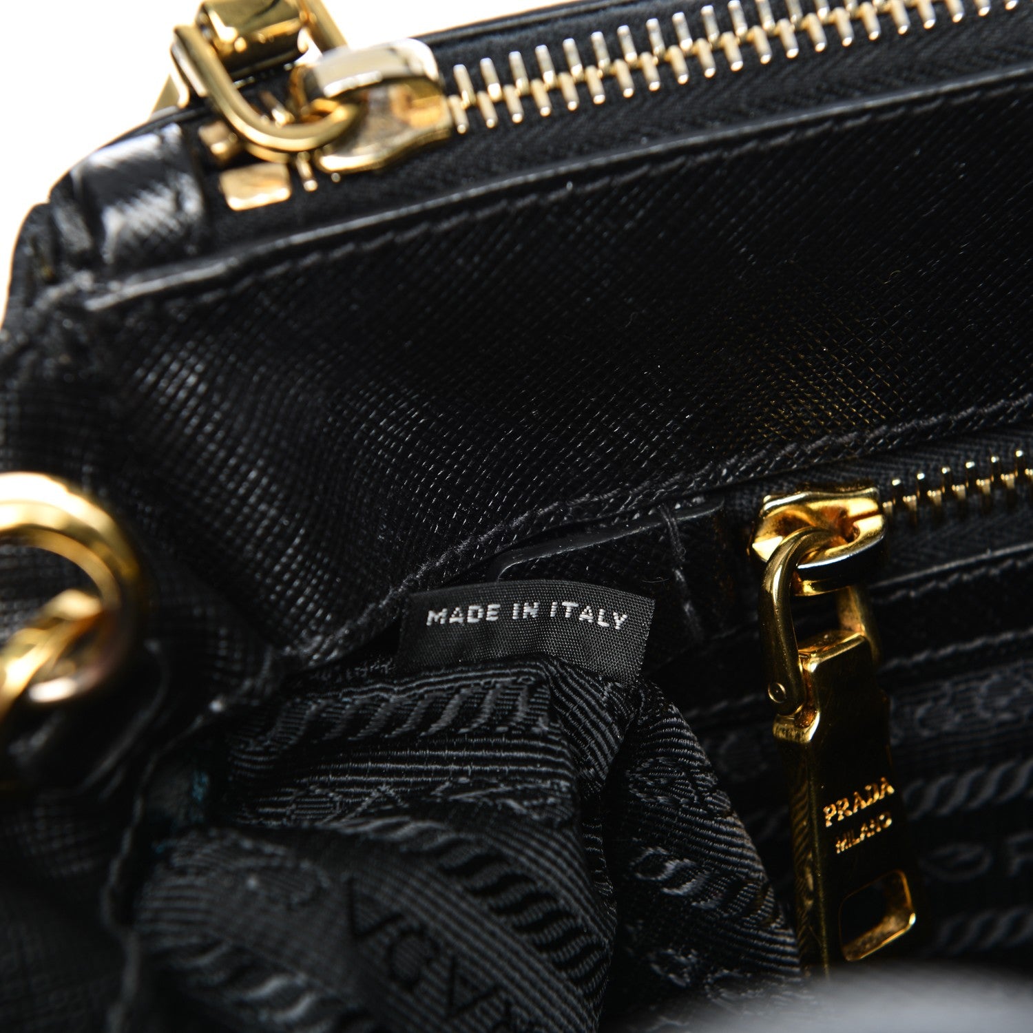 Prada Saffiano Medium Galleria Double Zip Tote Black 7 of 12
