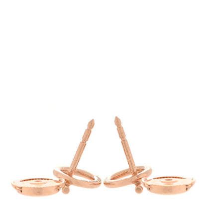 Hermes 18K Rose Gold PM Echappee Earrings 3 of 5