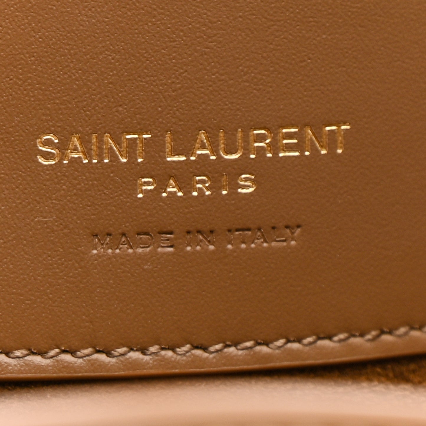 Shiny Calfskin Le 37 Small Bucket Bag Dark Cork