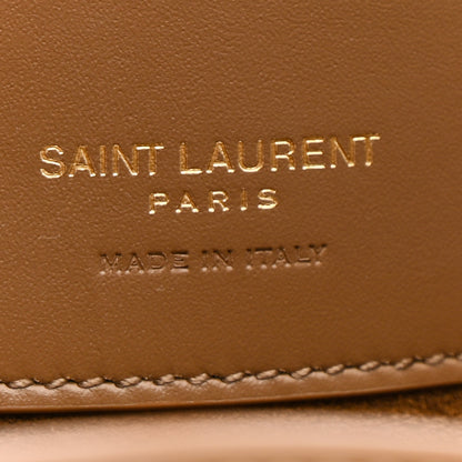 Saint Laurent Shiny Calfskin Le 37 Small Bucket Bag Dark Cork 11 of 12