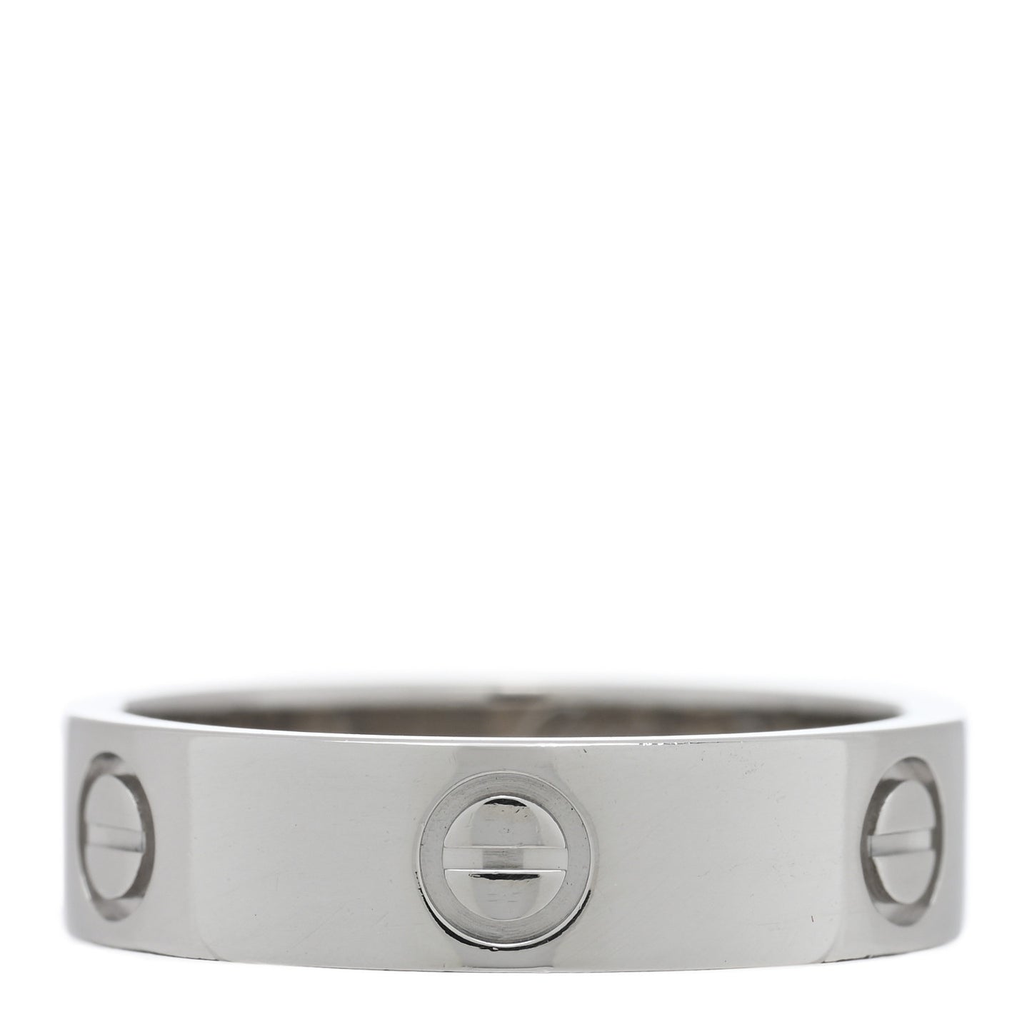 Platinum 5.5mm LOVE Ring 59 8.75