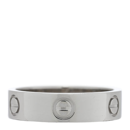 Cartier Platinum 5.5mm LOVE Ring 59 8.75 1 of 5