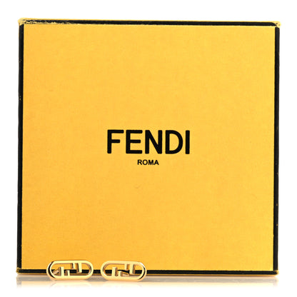 Fendi Metal FF O'Lock Earrings Gold 5 of 5