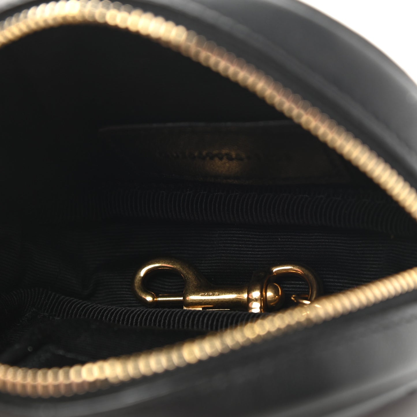 Lambskin Quilted Lolita Cosmetic Pouch Black