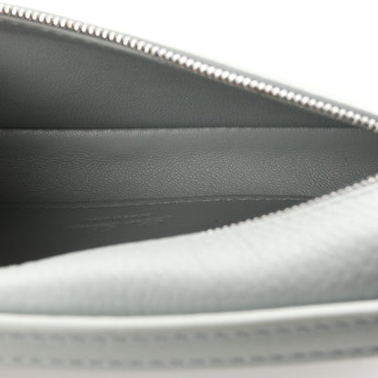 Loro Piana Grained Calfskin Extra Pocket Mini Pouch Minty Breeze 5 of 11