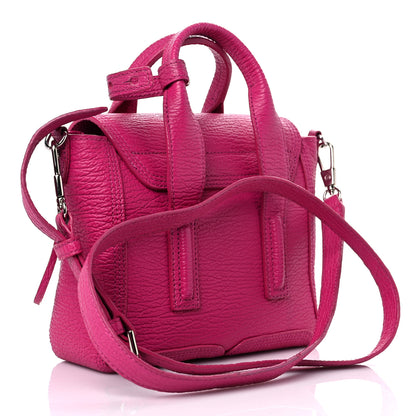 3.1 Phillip Lim Textured Calfskin Mini Pashli Satchel Bright Fuchsia 2 of 10