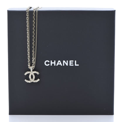 Chanel Crystal CC Multi Strand Chain Necklace Gold 5 of 5