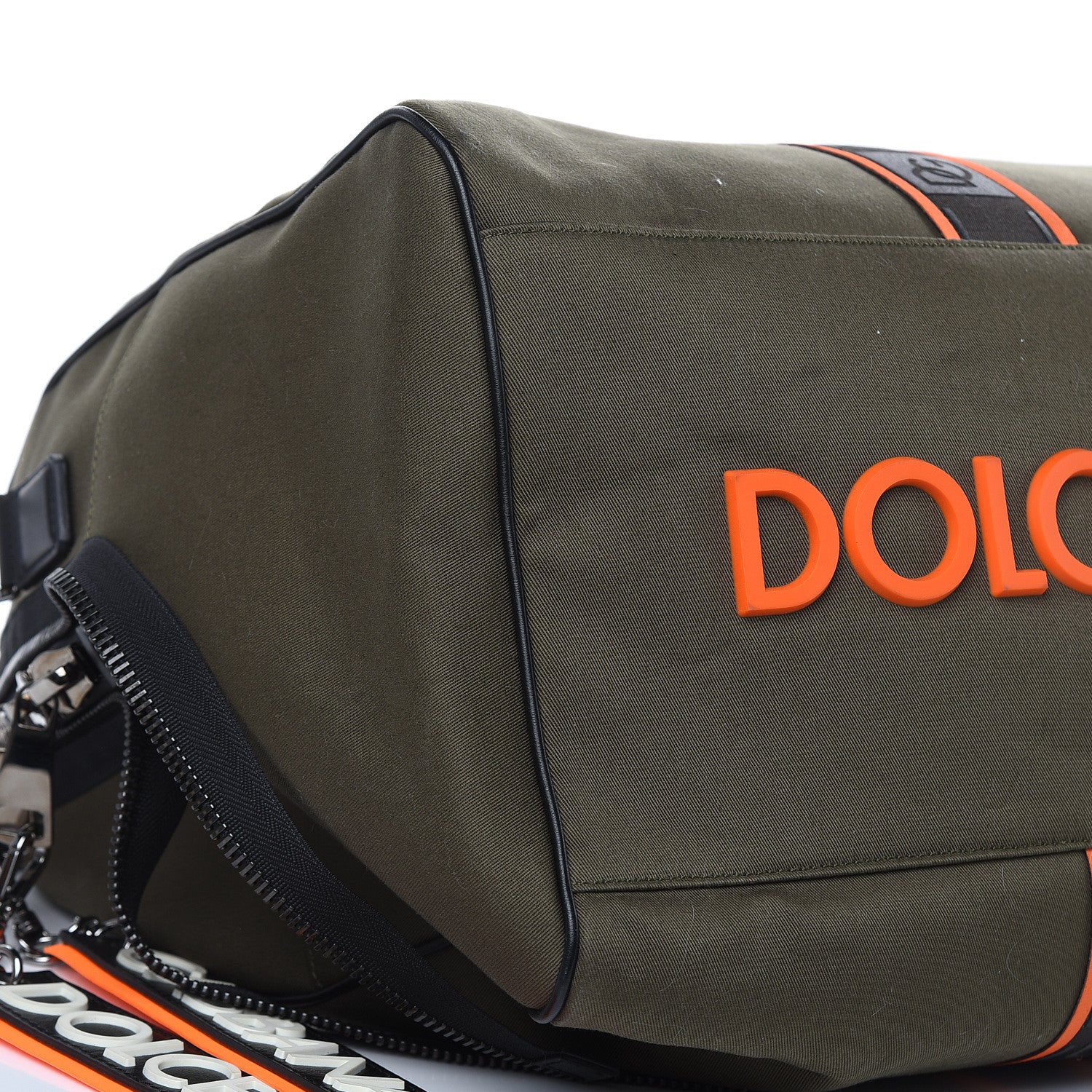 Dolce & Gabbana Canvas Logo Duffle Bag Green 7 of 13