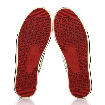 Gucci GG Monogram Womens 1977 Tennis Slip On 30mm Sneakers 38 Beige Ebony Mystic White 5 of 17