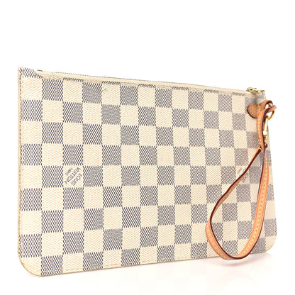 Louis Vuitton Damier Azur Neverfull MM GM Pochette 3 of 10