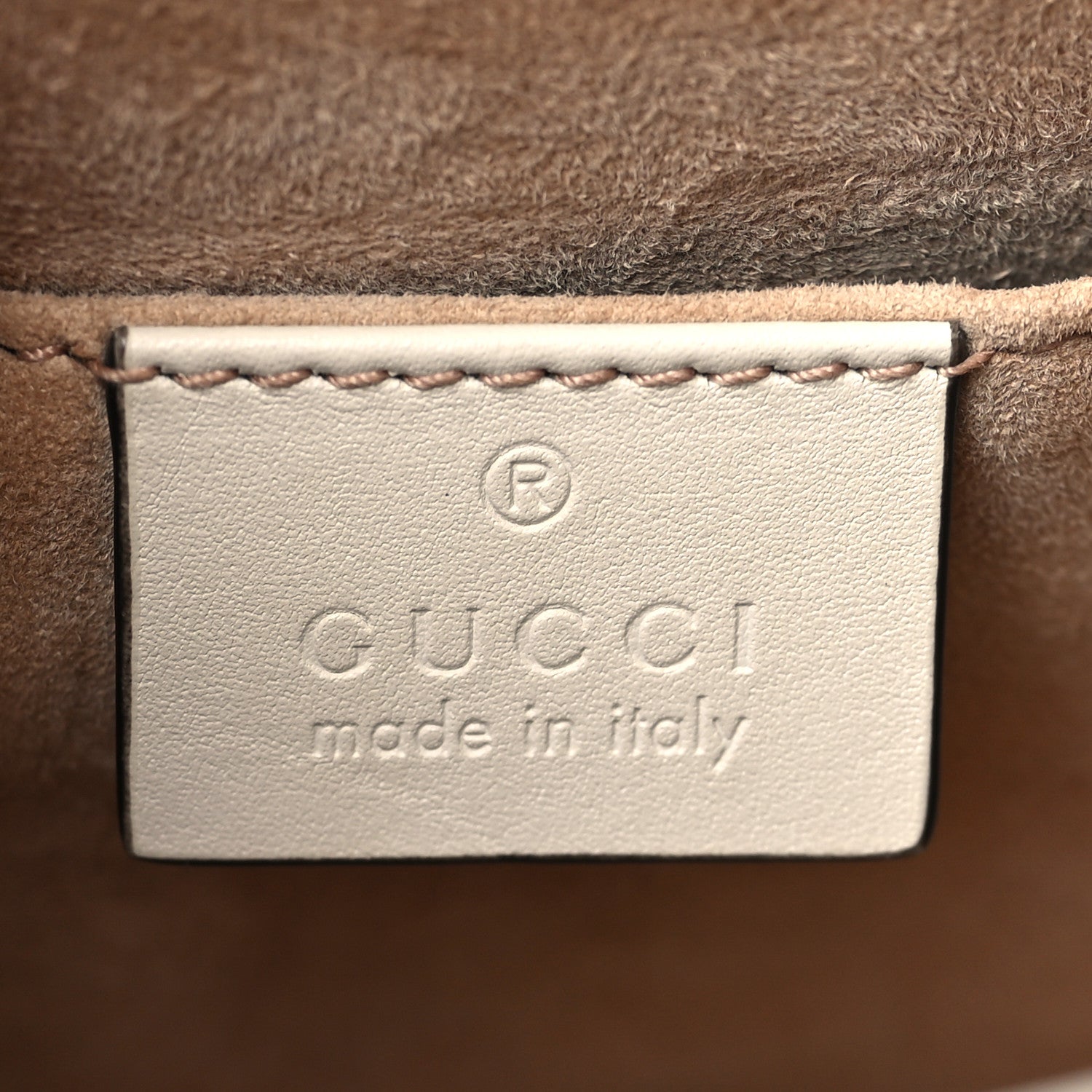 Gucci Calfskin Mini Sylvie Top Handle Bag White 6 of 9