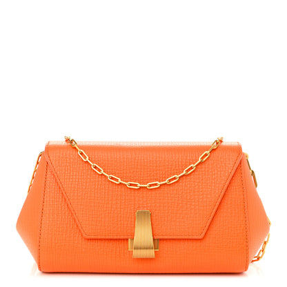 Bottega Veneta Textured Calfskin The Mini Angle Shoulder Bag Light Orange 1 of 9