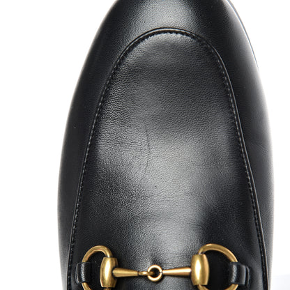 Gucci Lambskin Womens Brixton Horsebit Loafers 37.5 Black 10 of 12