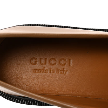Gucci Mandala Goatskin Mens Horsebit Loafers 10 Friky Taupe 8 of 10