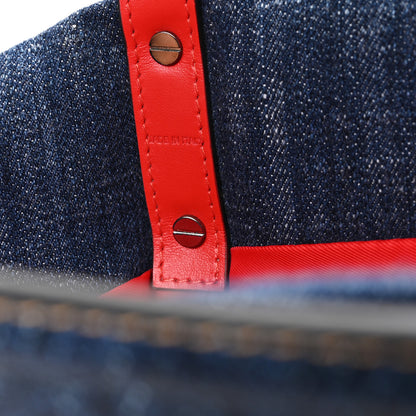 Christian Louboutin Denim Puffer Loubishore Tote Blue 7 of 10