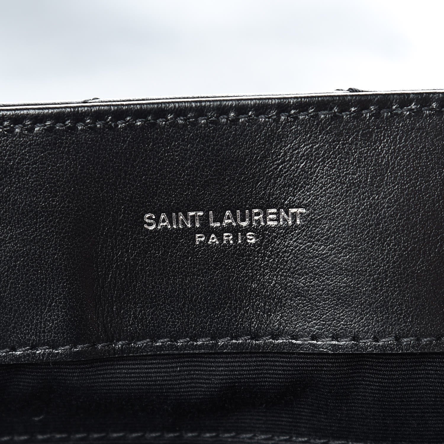 Saint Laurent Calfskin Y Quilted Monogram Medium Loulou Chain Satchel Black 6 of 10