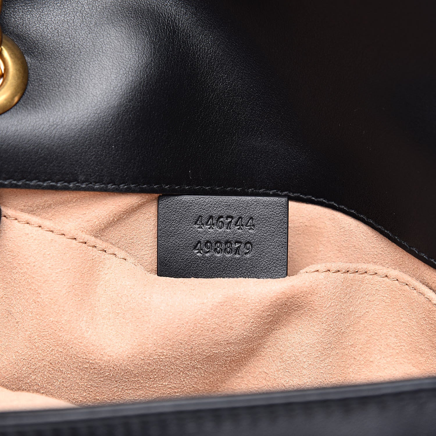 Gucci Calfskin Matelasse Mini GG Marmont Shoulder Bag Black 7 of 10