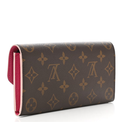 Louis Vuitton Monogram Bloom Flower Emilie Wallet Fuchsia 3 of 8