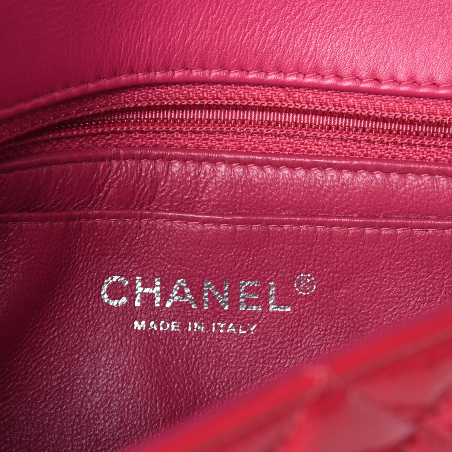 Chanel Patent Calfskin Quilted Mini Rectangular Flap Pink 6 of 9