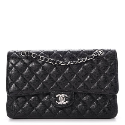 Chanel Caviar Quilted Medium Double Flap Black 1 of 8