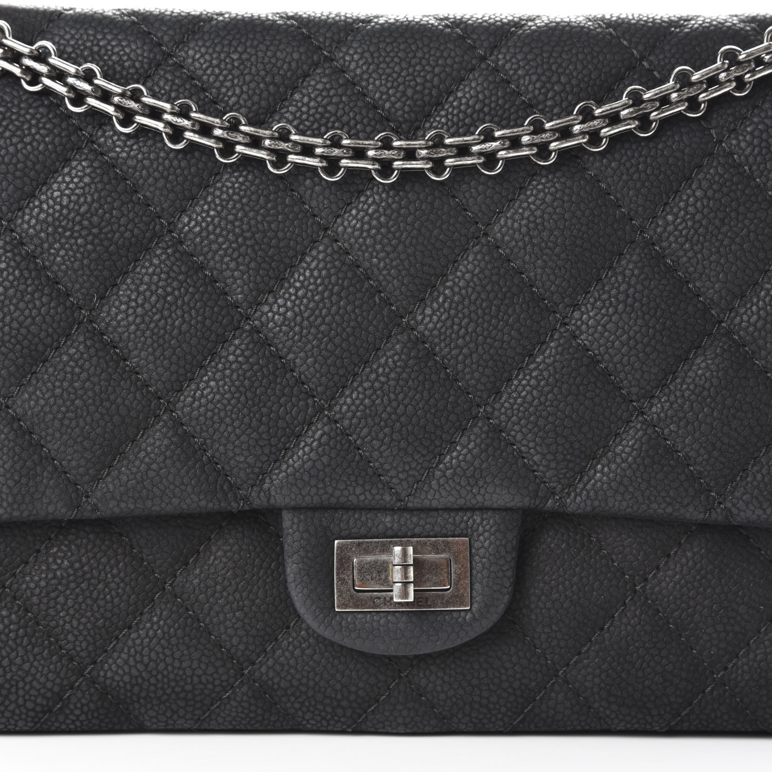 Chanel Iridescent Caviar Quilted 2.55 Reissue 226 Flap Black 5 of 13
