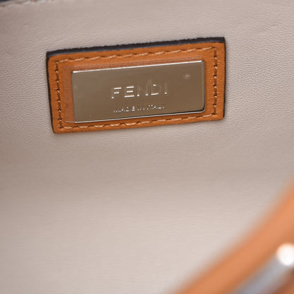 Fendi Vitello Seta Shiny Nappa Plexiglass Granite Medium Peekaboo Iconic Satchel Ginger Latte 7 of 15