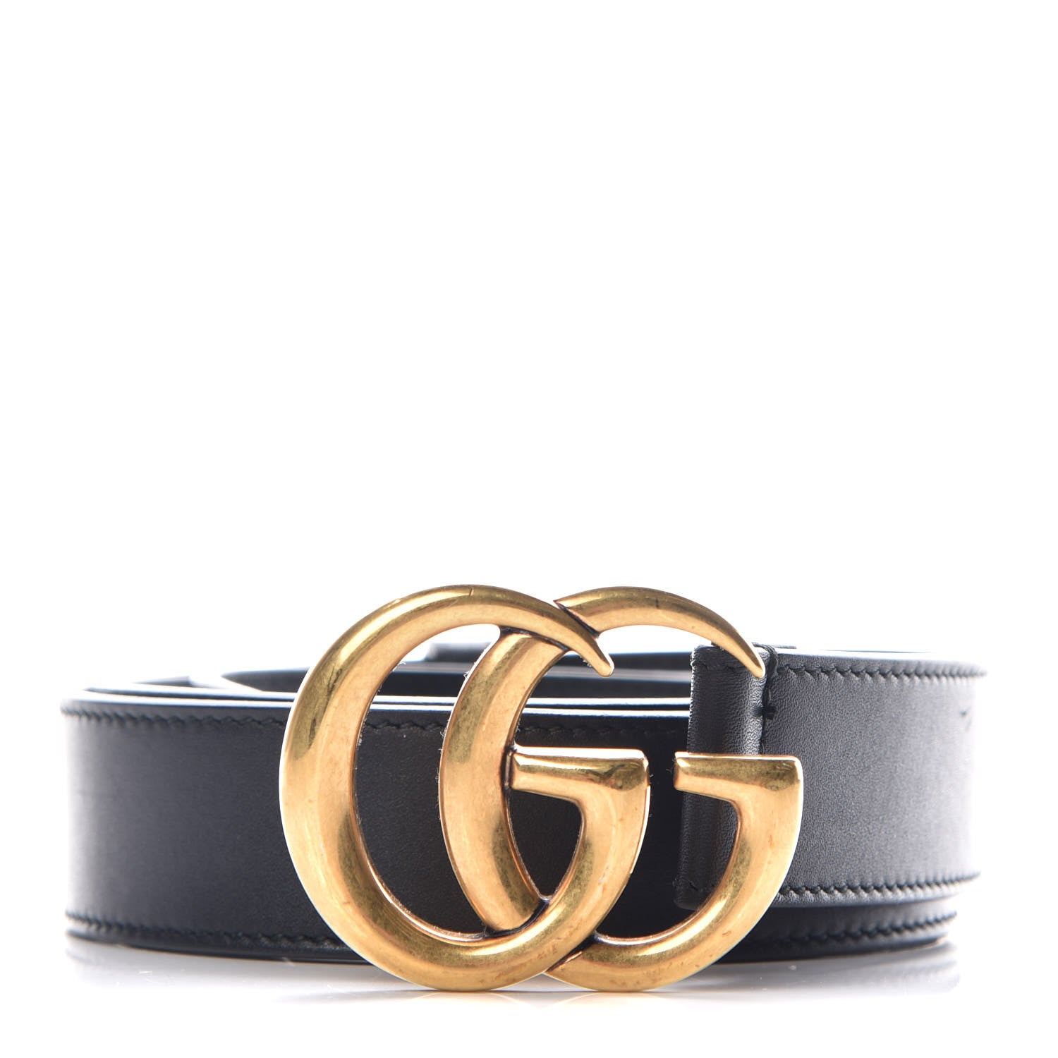 Gucci Calfskin Double G 30mm Belt 85 34 Black 1 of 7