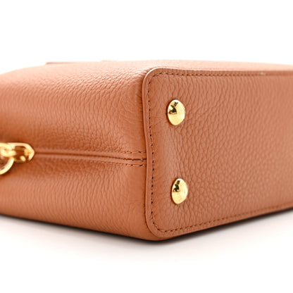 Louis Vuitton Taurillon Snakeskin Mini Capucines Caramel 8 of 16