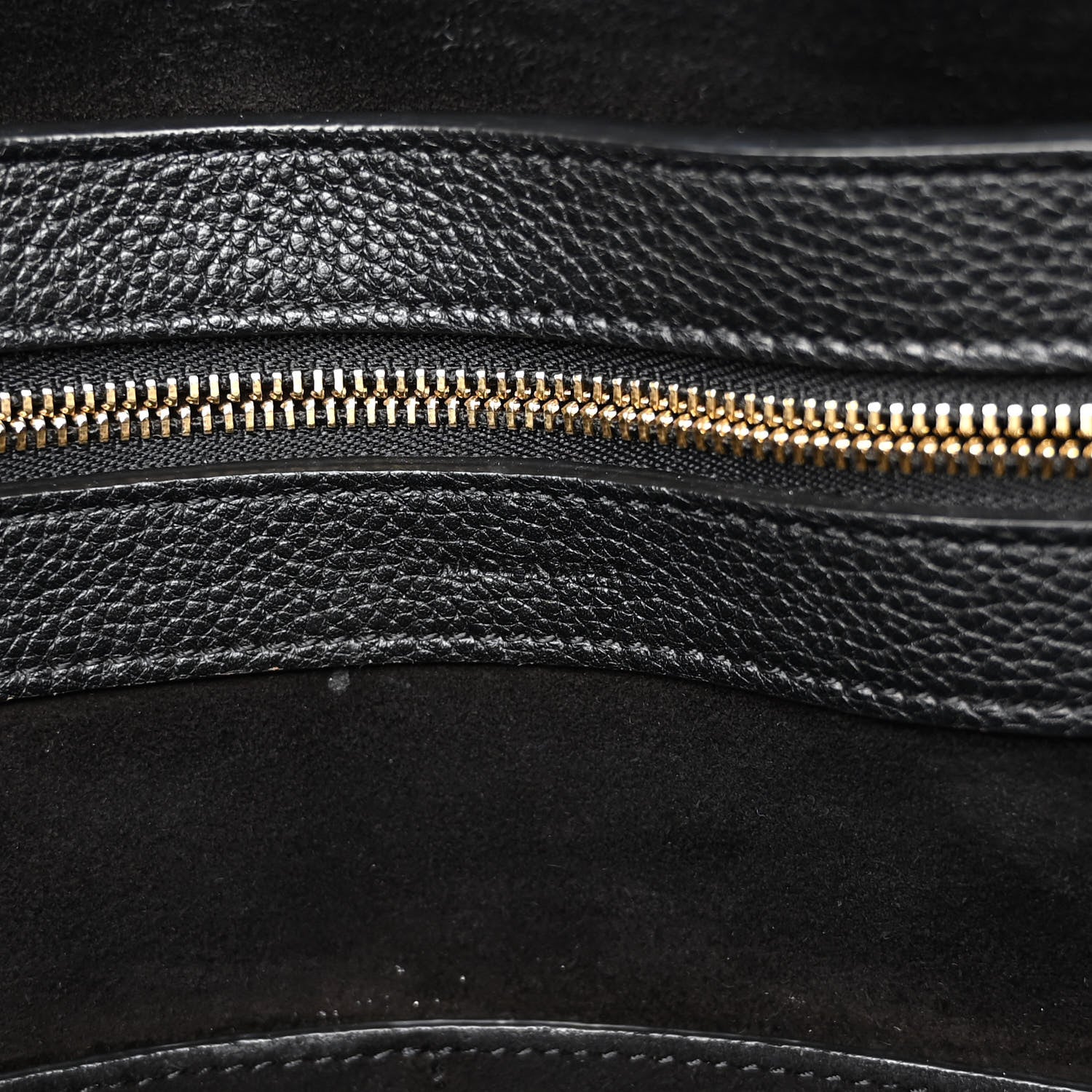 Celine Soft Grained Calfskin Medium Belt Cabas Phantom Black 6 of 9