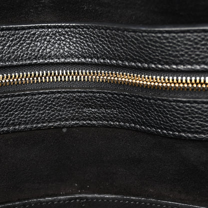 Celine Soft Grained Calfskin Medium Belt Cabas Phantom Black 6 of 9
