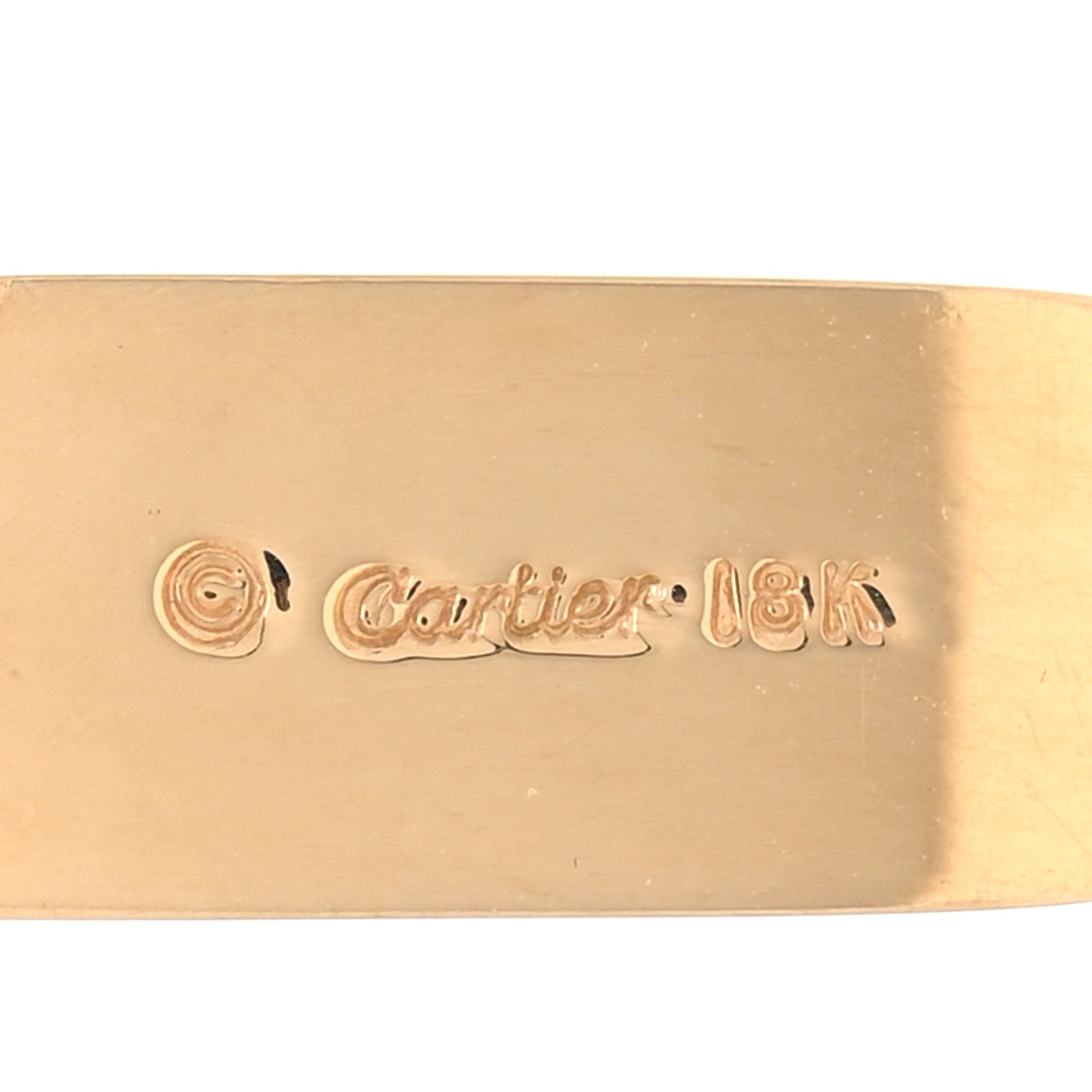 Cartier 18K Yellow Gold Ingot Bar Charm 3 of 4
