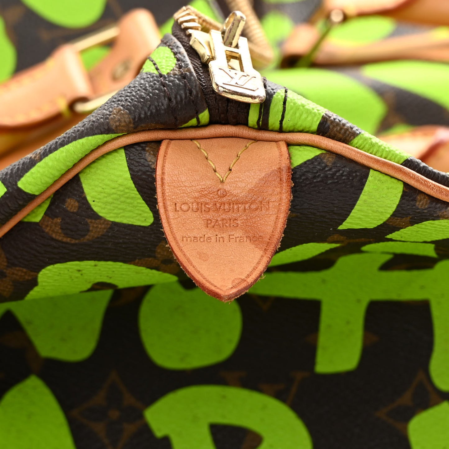 Monogram Graffiti Keepall 50 Green