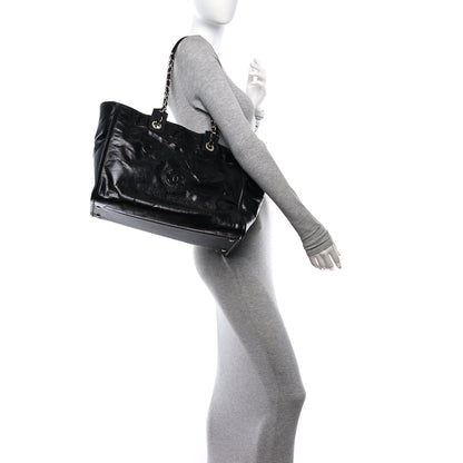 Chanel Glazed Calfskin Medium Deauville Tote Black 2 of 13