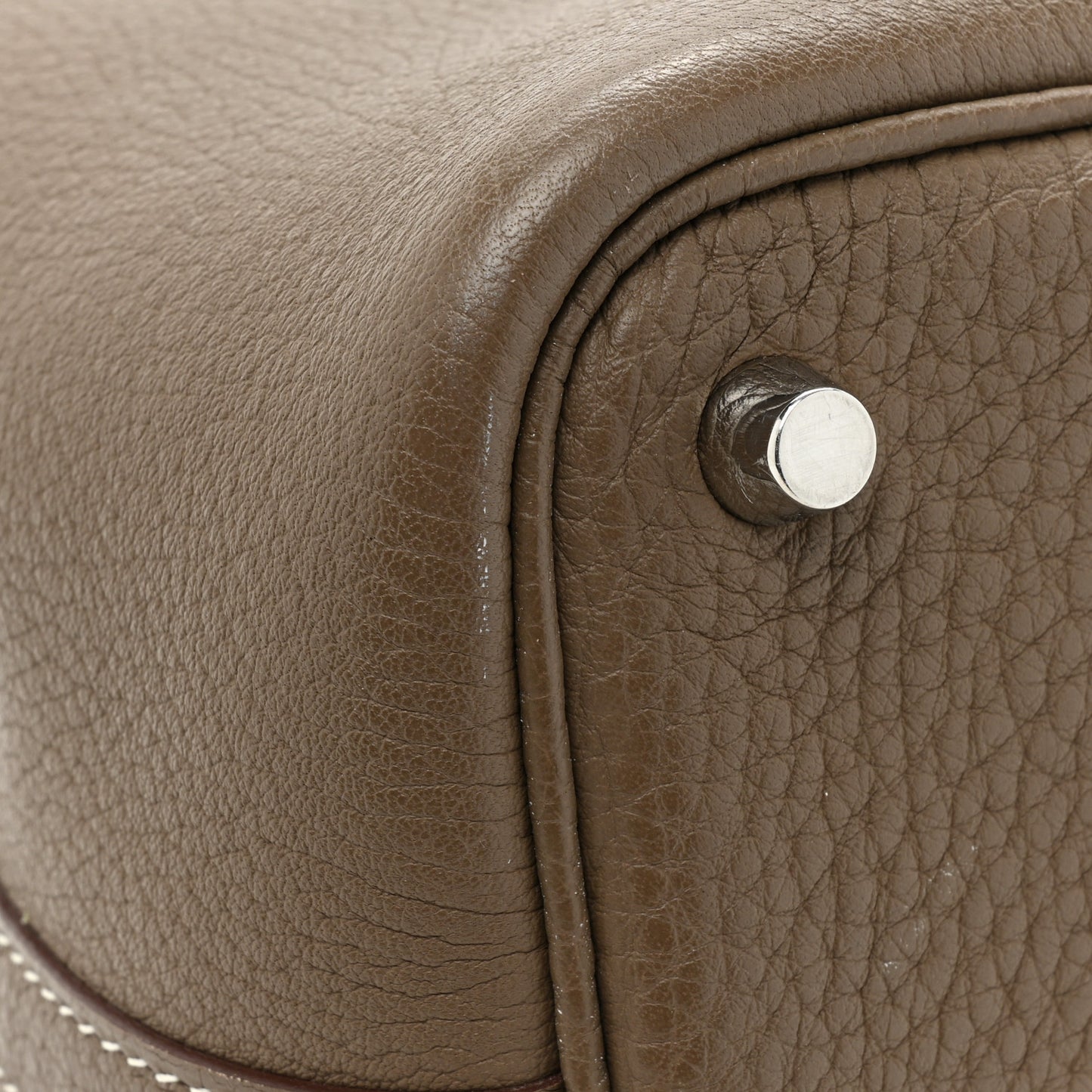 Taurillon Clemence Picotin Lock 18 PM Etoupe