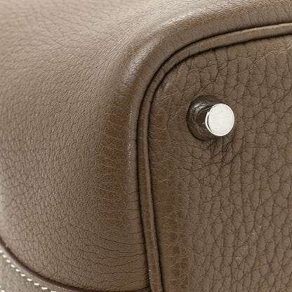 Hermes Taurillon Clemence Picotin Lock 18 PM Etoupe 12 of 14