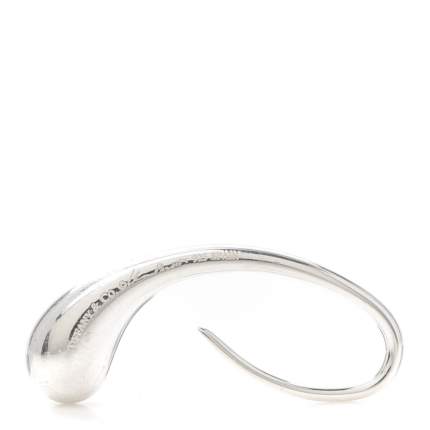Sterling Silver Elsa Peretti Teardrop Hoop Earrings