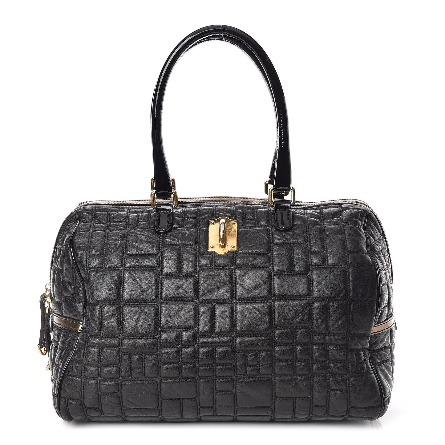 Calfskin Quilted Miss Marylou Hobo Bag Black