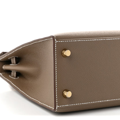 Hermes Epsom Kelly Sellier 25 Etoupe 8 of 10
