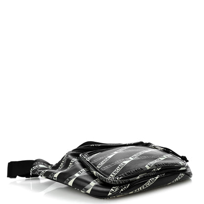 Balenciaga Smooth Calfskin Losange Monogram Explorer Belt Bag Black Grey 4 of 10